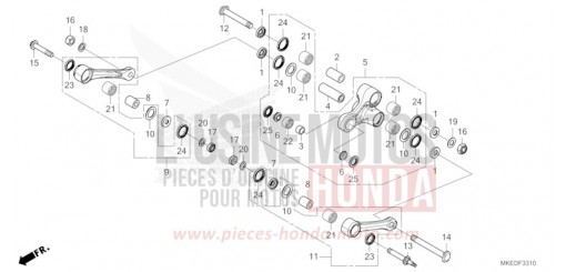 BRAS DE COUSSIN CRF450RP de 2023